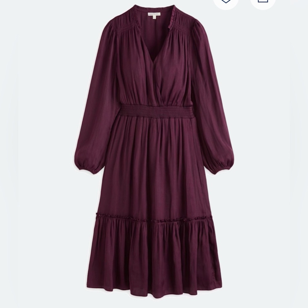 Burgundy Essie Midi Dress
